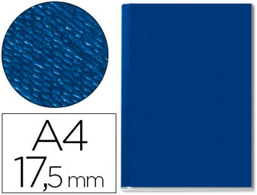 Capa de encadernacao channel rigida 73940035 azul lombada 17,5 mm capacidade 175 folhas , Leitz , 44275 , 4002432373567